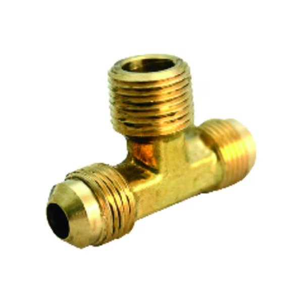 3/8 in. Flare X 3/8 in. D Flare Brass Reducing Tee, Jmf, Mfr#: 4506424